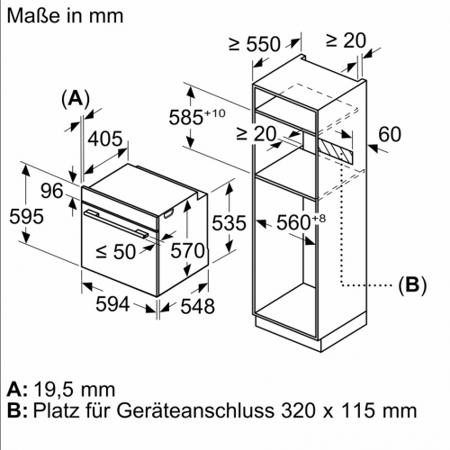 Neff B2 ACG 7 AN0 Einbaubackofen